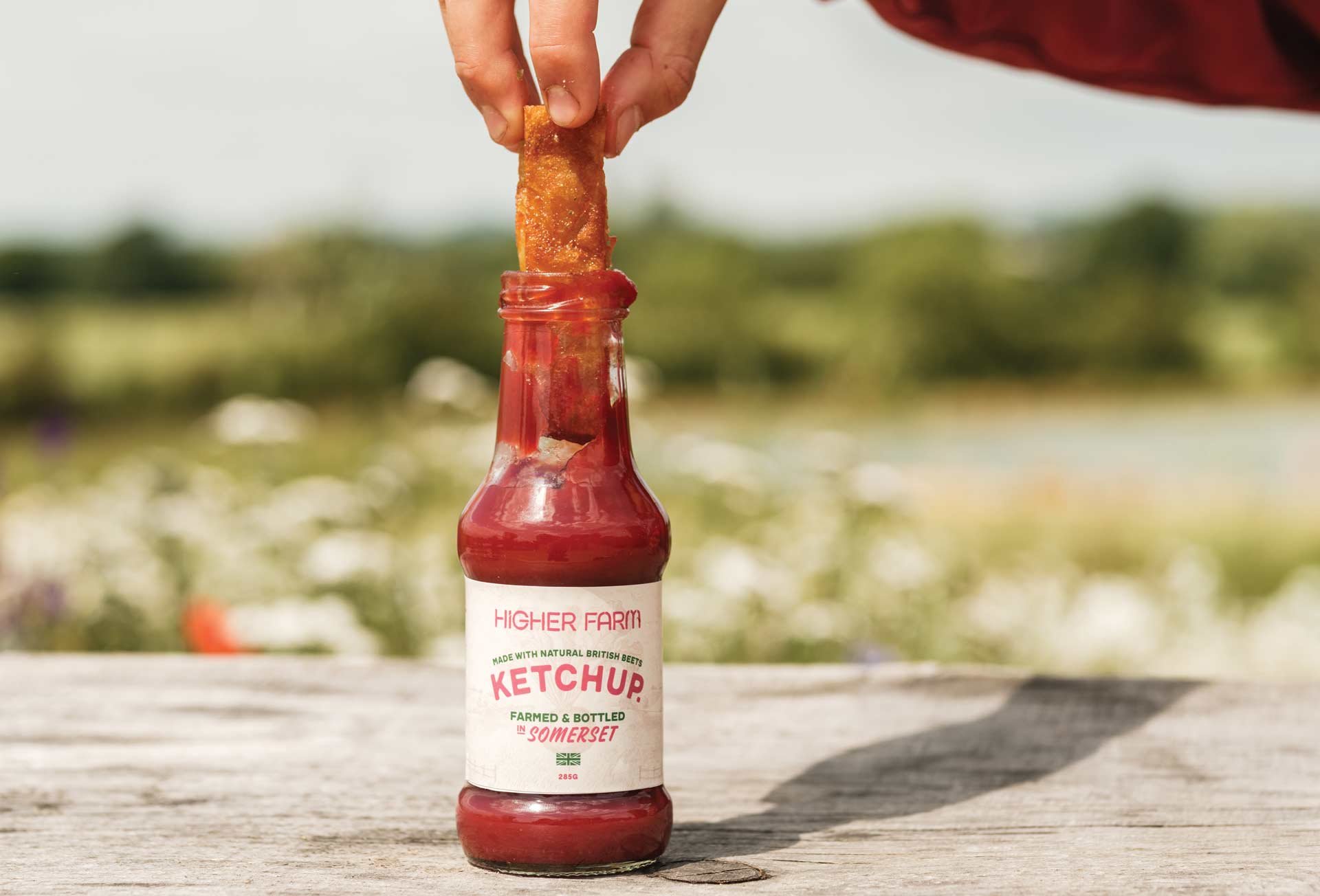 Higher Farm beetroot ketchup