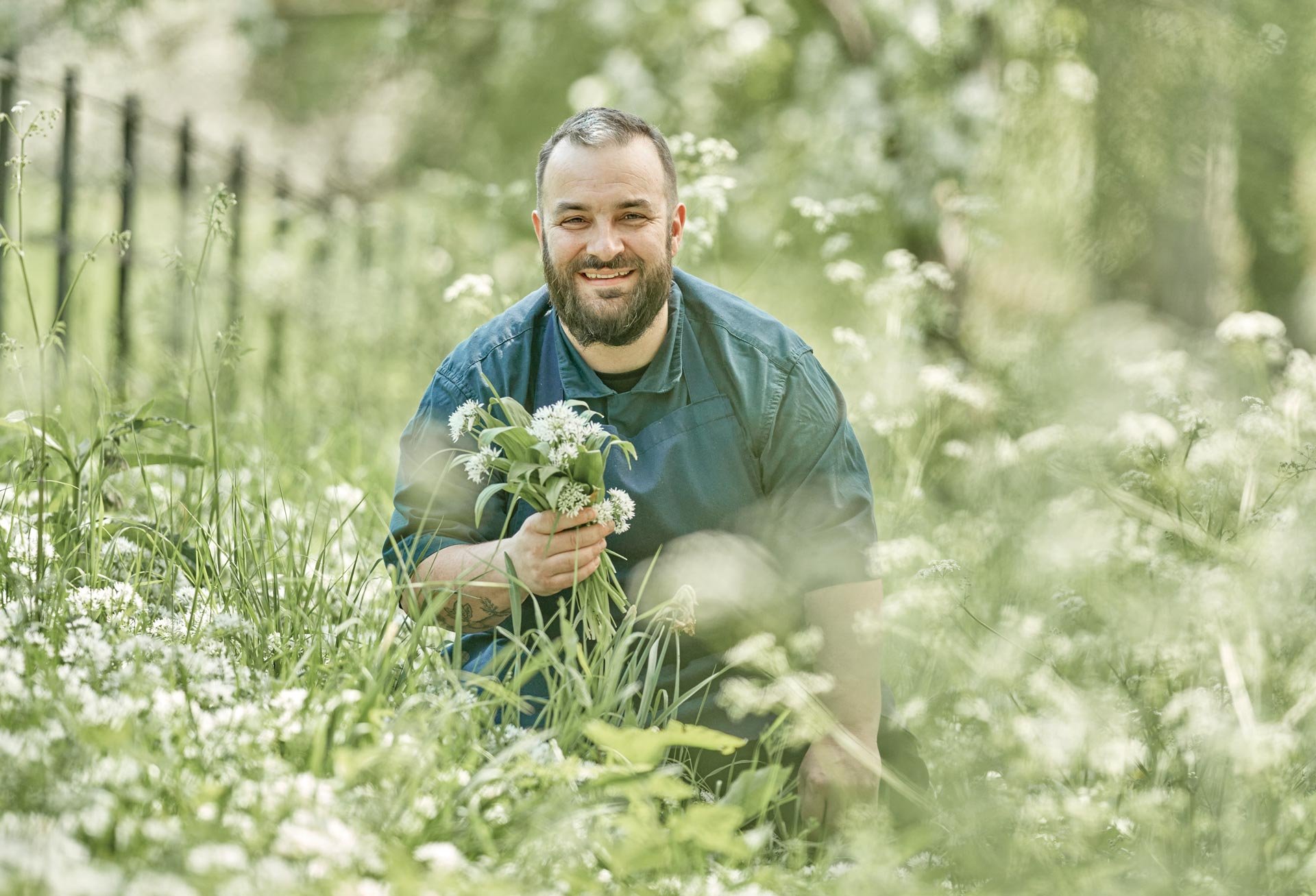Iford Manor Kitchen fermented wild garlic