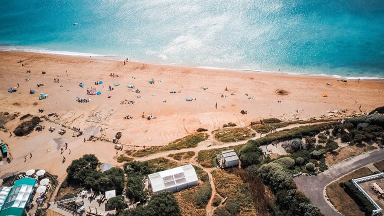 Hive Beach Cafe, sea swims and supper