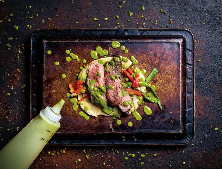 Butterflied leg of lamb
