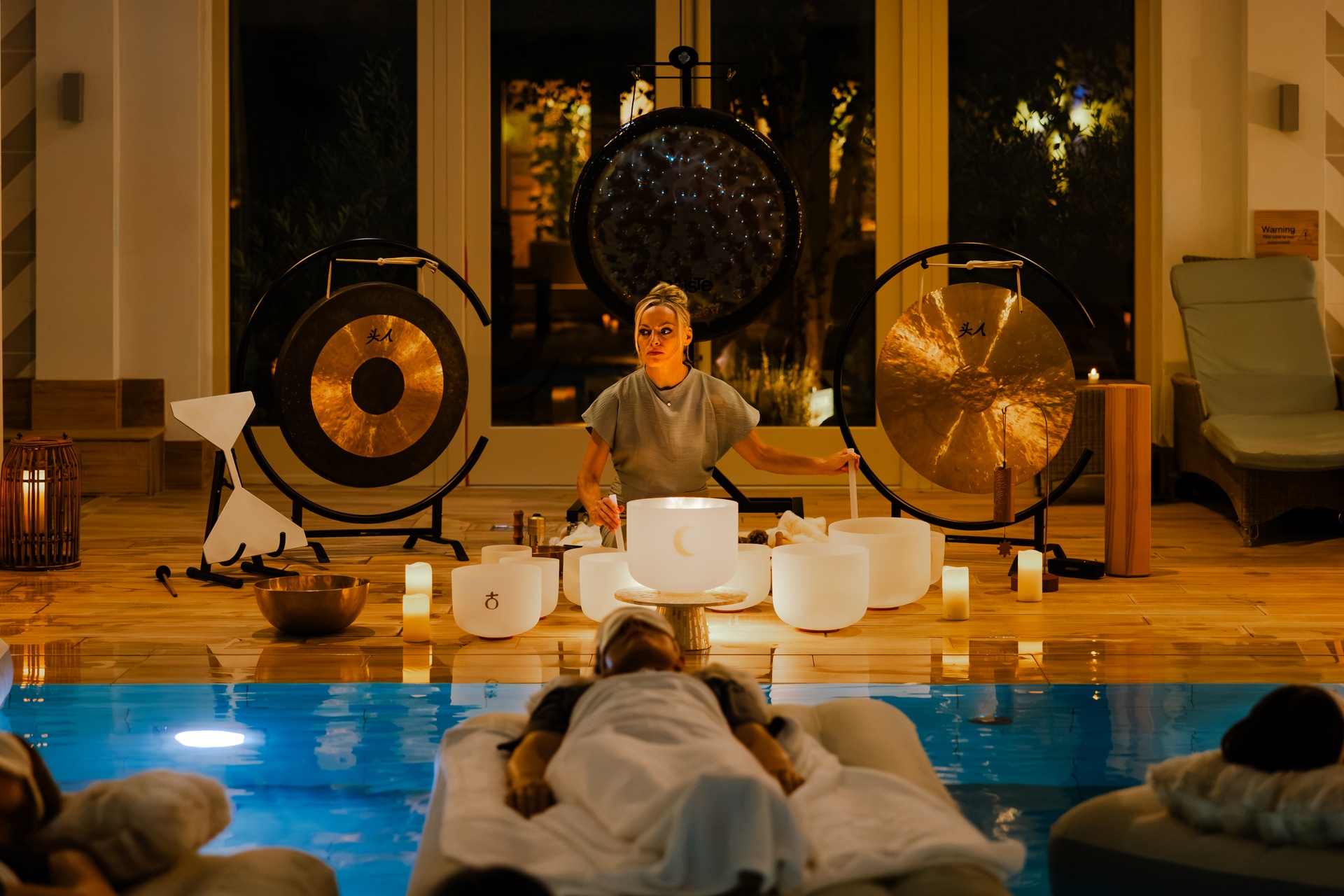 floating sound bath