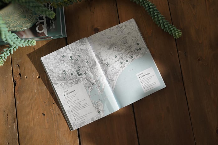 wales indy coffee guide number 2 maps