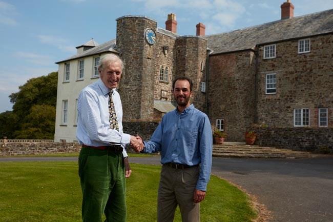 Mukti Mitchell of Mitchell & Dickinson with the Hon. John Rous, owner of the Clovelly Estate