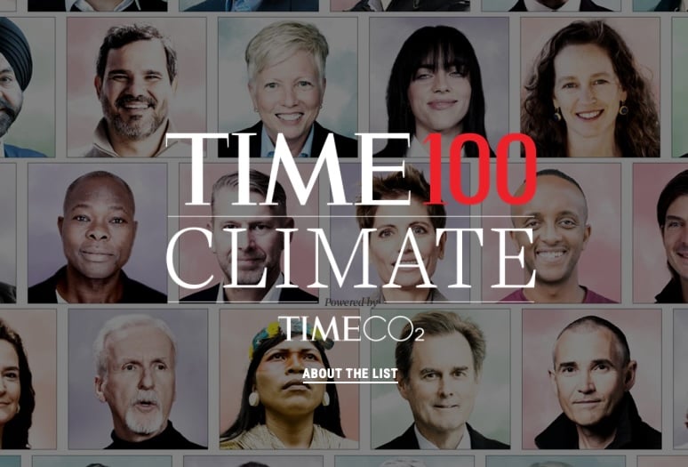 TIME magazine climate influencers image