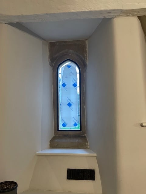 New CosyGlazing on stone mullion window