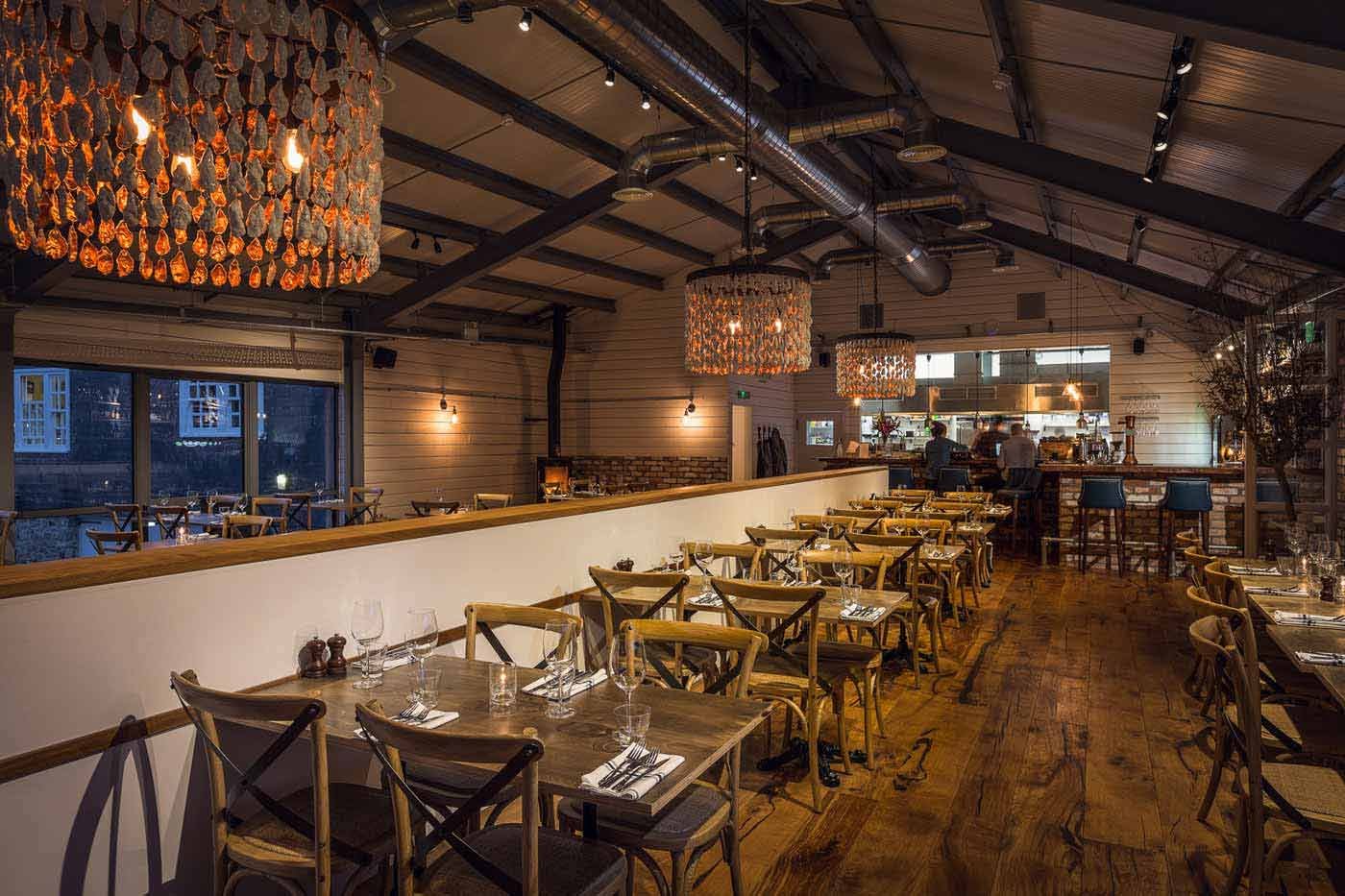 Family-friendly dining at The Longstore, Charlestown, Cornwall