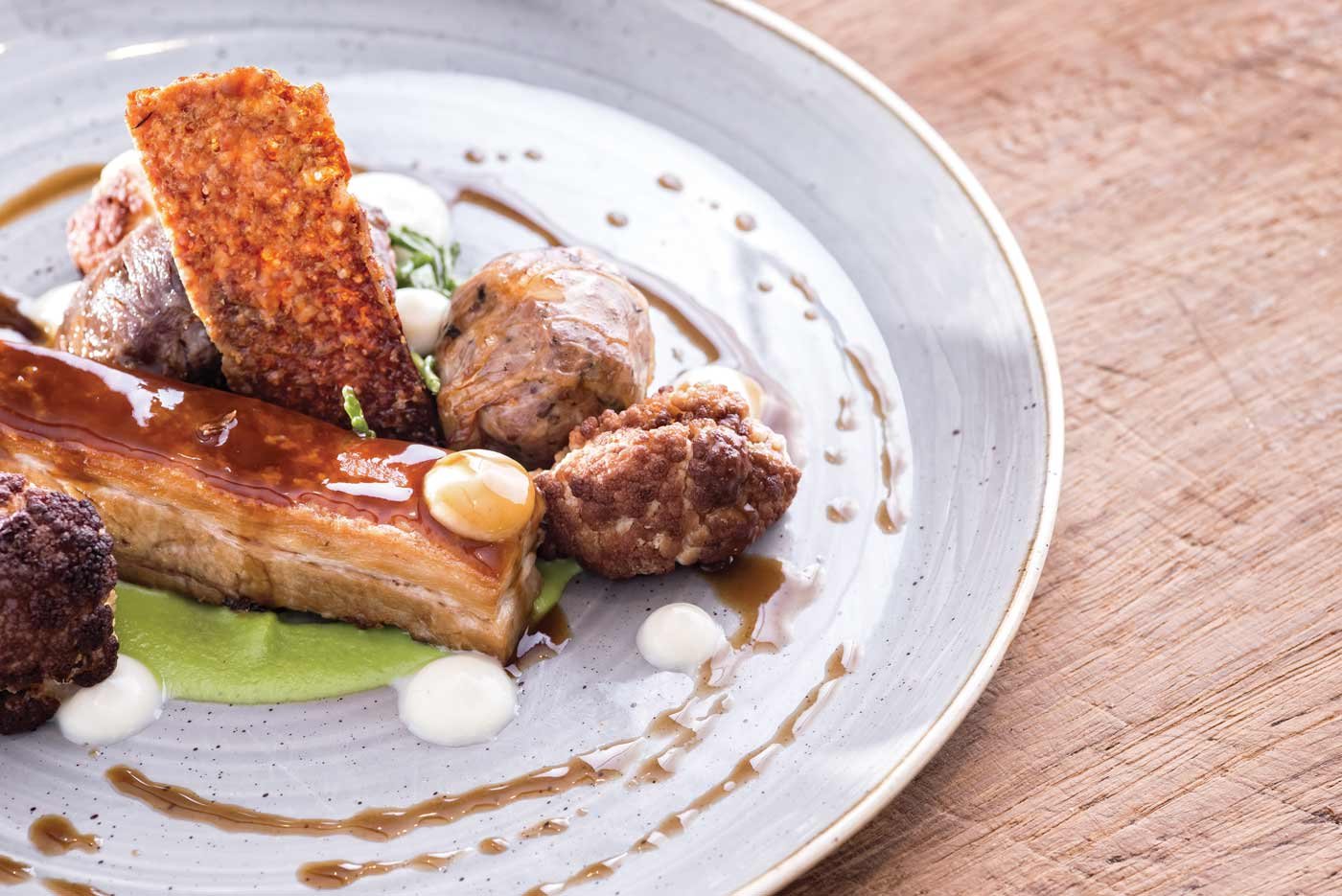 Dining at Psalters at The Luttrell Arms, Exmoor