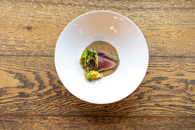 coal seared tuna loin