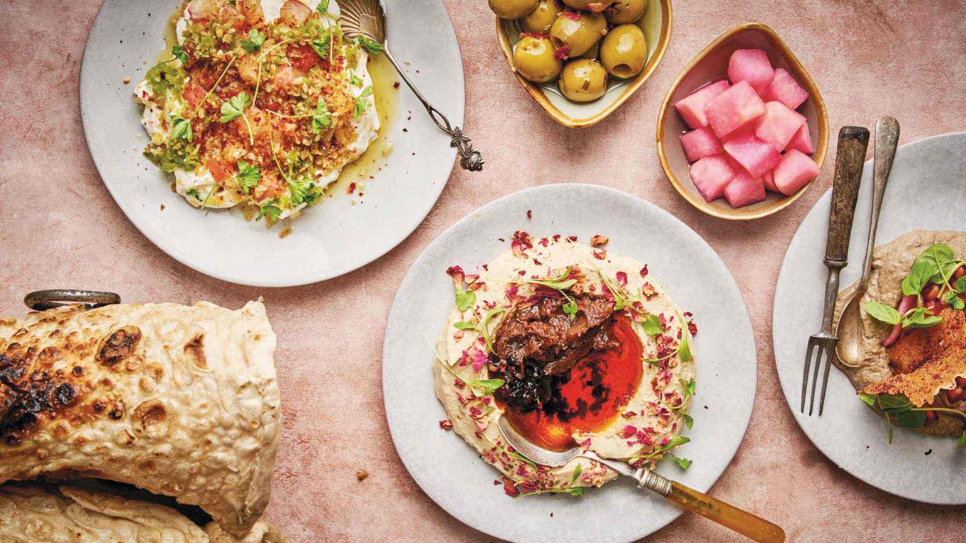 Queen of Cups dishes by chef Ayesha Kalaji