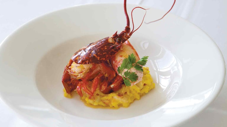 lobster dish at Hotel Tresanton