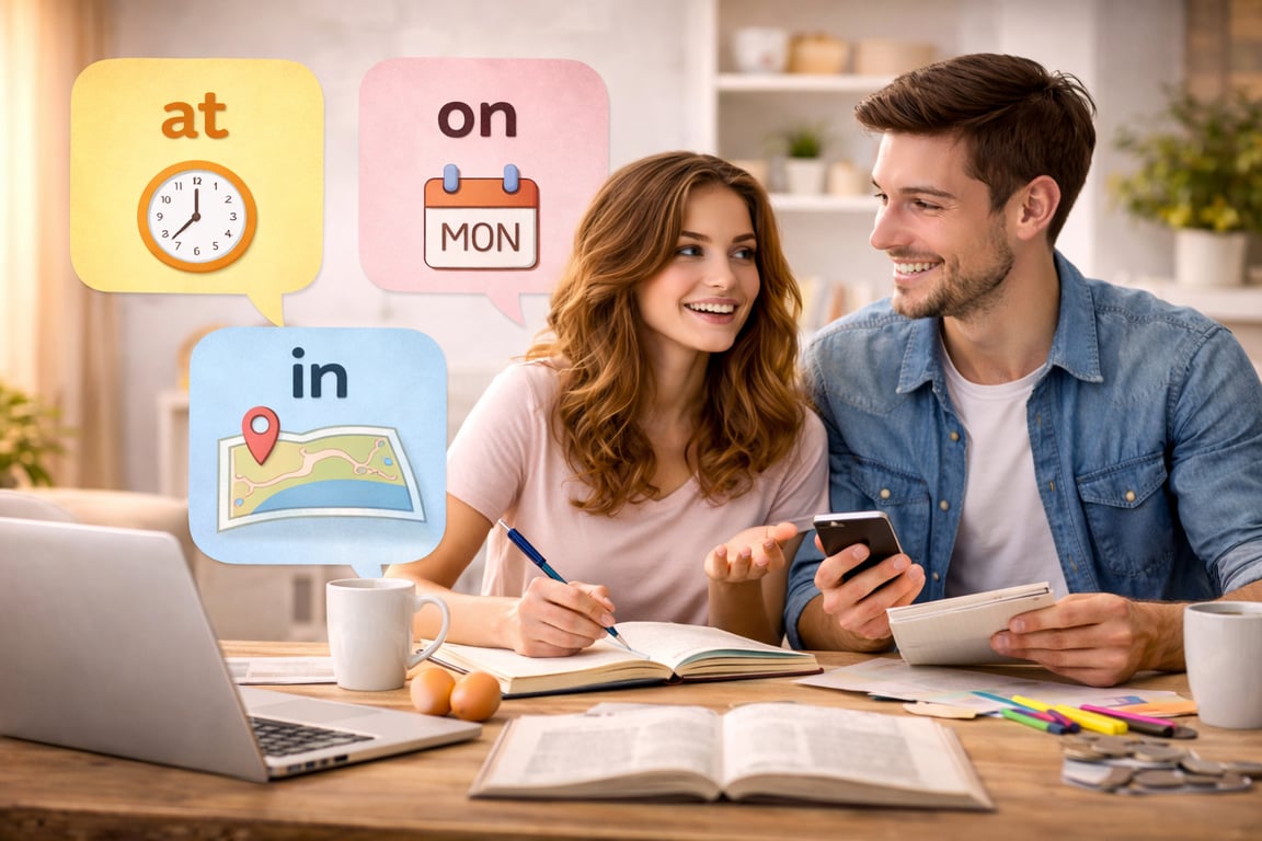 Capa do curso Prepositions of Time & Place