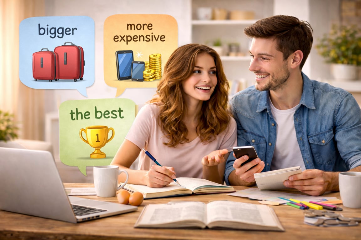 Capa do curso Comparatives & Superlatives