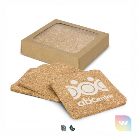 113034 - Oakridge Cork Coaster Square - Set of 4