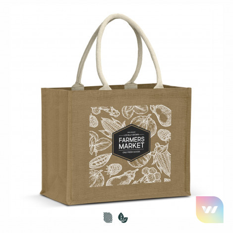 123581 - Torino Starch Jute Tote Bag