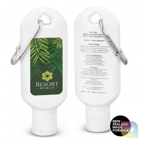 126637 - SPF 50+ Sun Gel 50ml Tube with Carabiner