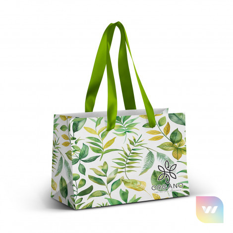127177 - Small Ribbon Handle Paper Bag - Full Colour
