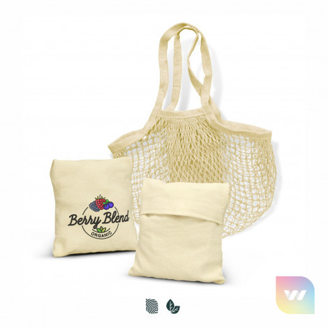 118944 - Cotton Mesh Foldaway Tote Bag