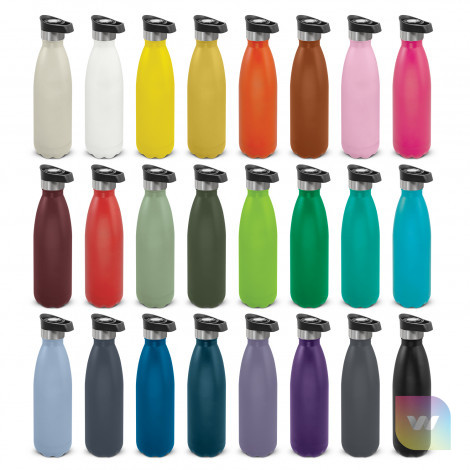 116525 - Mirage Powder Coated Vacuum Bottle - Push Button Lid
