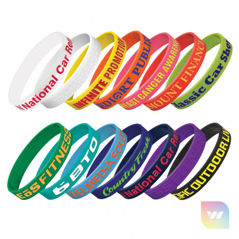 112806 - Silicone Wrist Band - Embossed