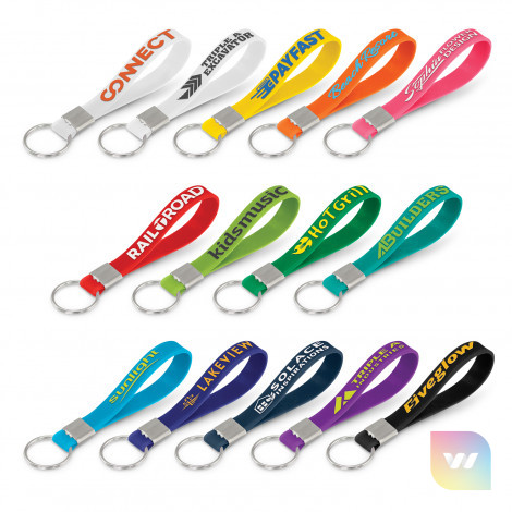 118672 - Silicone Key Ring - Embossed