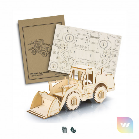 124037 - BRANDCRAFT Wheel Loader Wooden Model