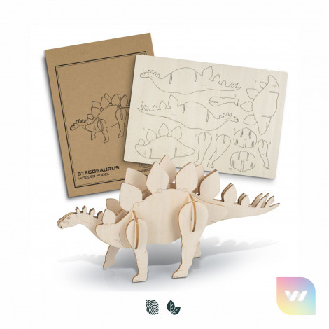 126732 - BRANDCRAFT Stegosaurus Wooden Model