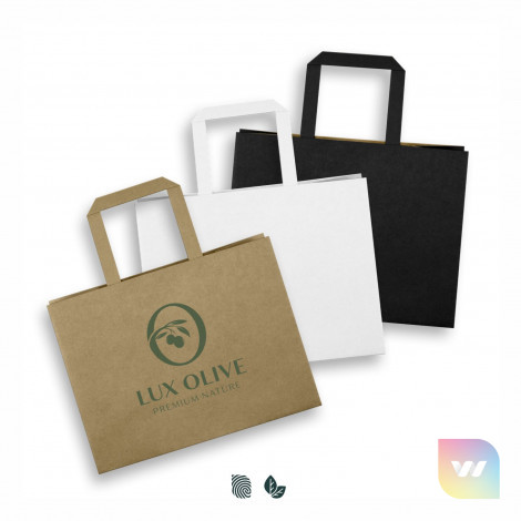 125940 - Medium Flat Handle Paper Bag Landscape