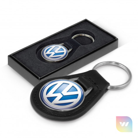 108385 - Baron Leather Key Ring - Round