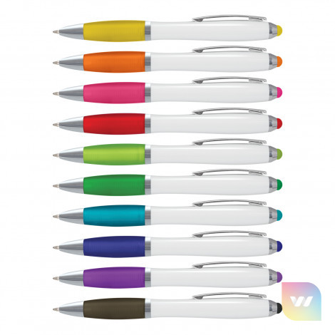 112870 - Vistro Stylus Pen - White Barrel