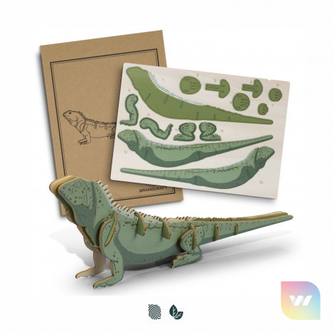 124046 - BRANDCRAFT Tuatara Wooden Model