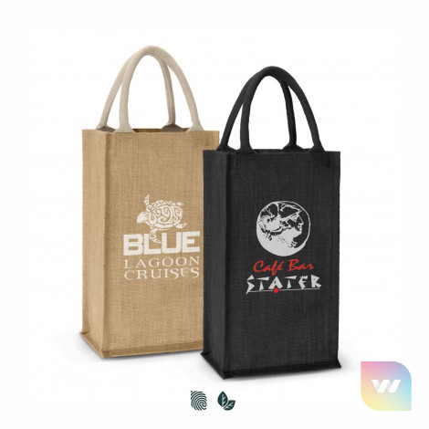 109082 - Donato Jute Double Wine Carrier