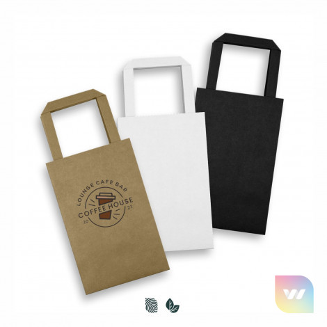 127366 - Small Flat Handle Paper Bag Portrait
