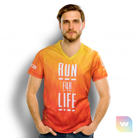 121160 - Custom Mens Performance V-Neck T-Shirt