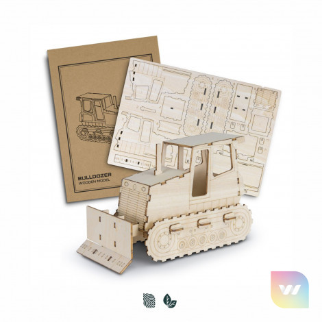 124036 - BRANDCRAFT Bulldozer Wooden Model