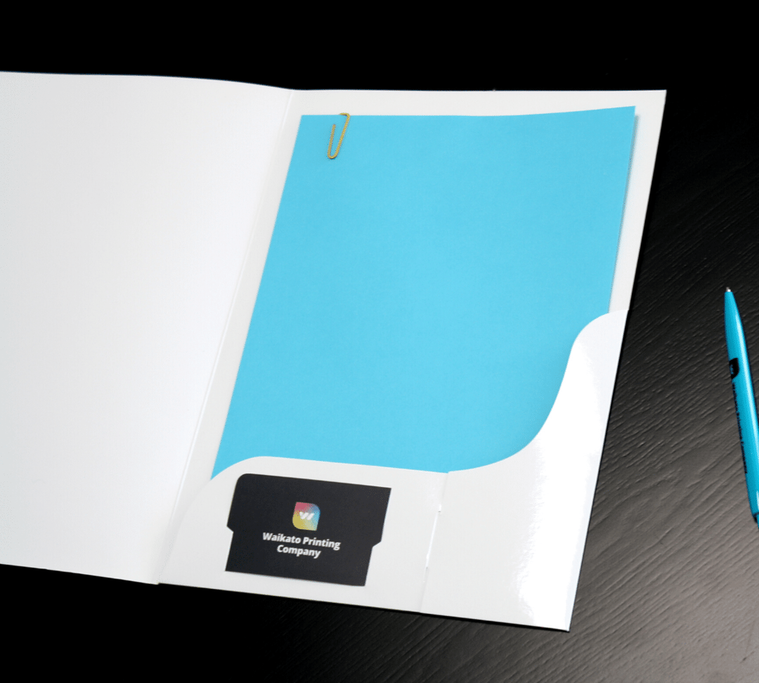 White paper folder