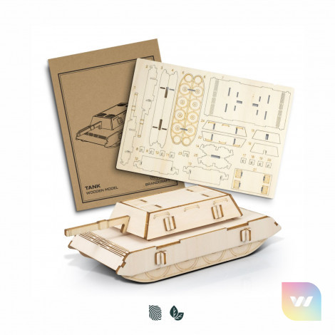 124053 - BRANDCRAFT Tank Wooden Model