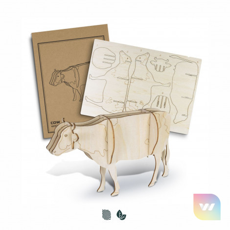 124047 - BRANDCRAFT Cow Wooden Model