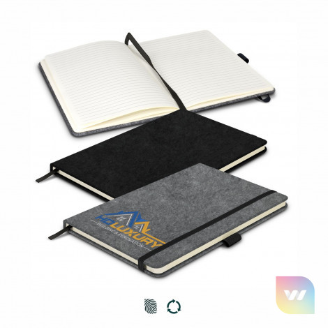 121842 - RPET Felt Hard Cover Notebook
