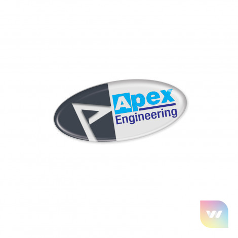 100134 - Resin Coated Labels 55 x 24mm - Oval
