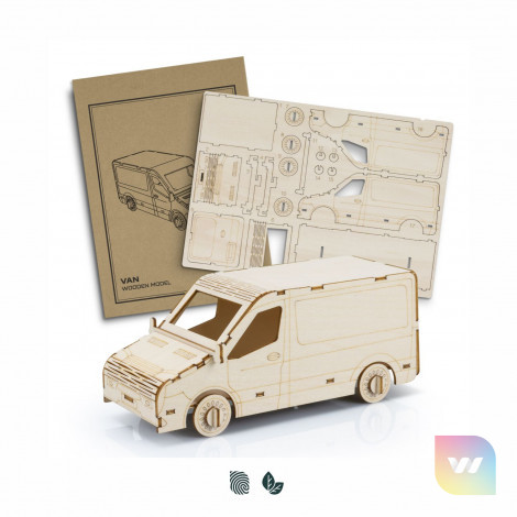 124031 - BRANDCRAFT Van Wooden Model