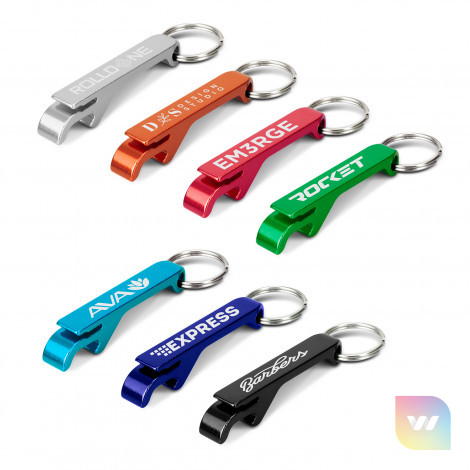 123584 - Snappy Metal Bottle Opener Key Ring