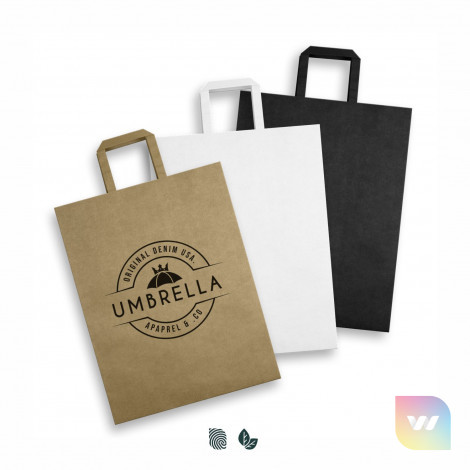 125062 - Extra Large Flat Handle Paper Bag Portrait