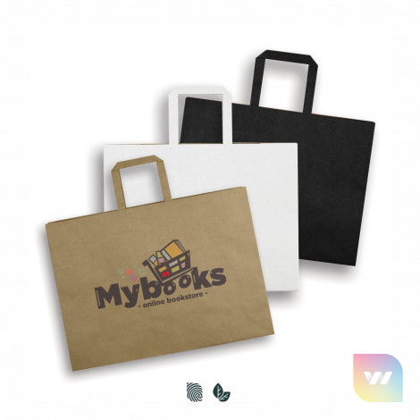 125942 - Extra Large Flat Handle Paper Bag Landscape