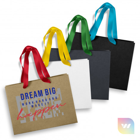 125057 - Medium Ribbon Handle Paper Bag