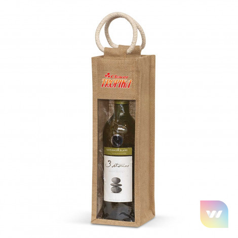 108039 - Serena Jute Wine Carrier