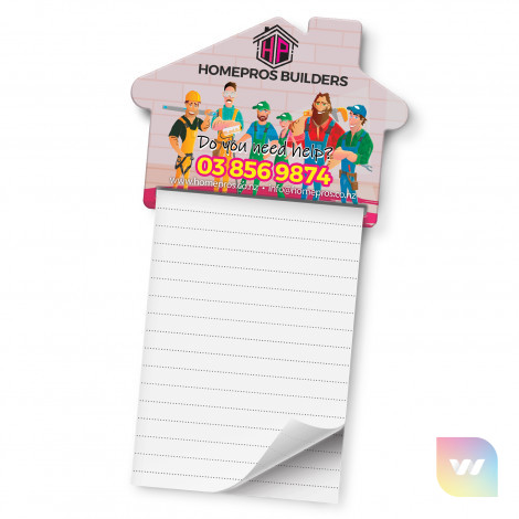 118489 - Magnetic House Memo Pad - A7