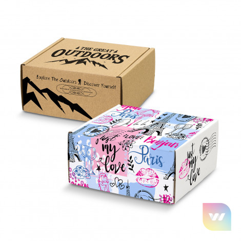 129550 - Die Cut Box with Locking Lid - 130x130x65mm