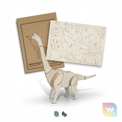126733 - BRANDCRAFT Brachiosaurus Wooden Model