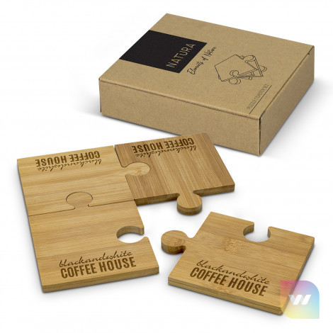 122276 - NATURA Puzzle Coaster - Set of 4