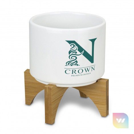 120901 - Planter with Bamboo Base